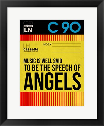 Framed Music is a speech of Angels Print