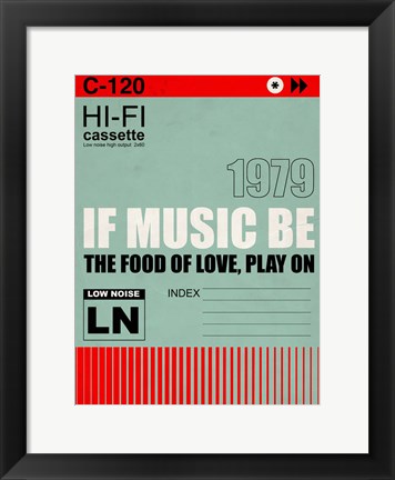 Framed Music of Love Print