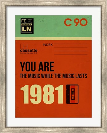 Framed You are the Music Print