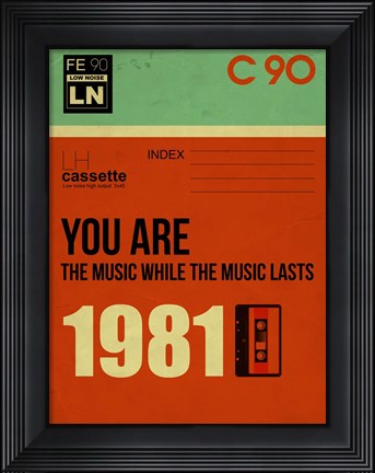 Framed You are the Music Print