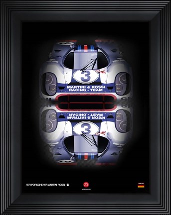 Framed Porsche 917 Martini Rossi Print