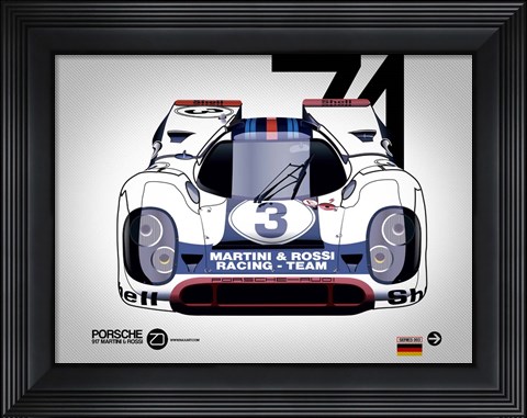 Framed 1971 Porsche 917 Print