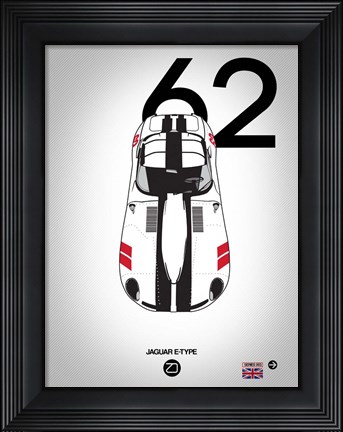 Framed 1962 Jaguar E-Type Print