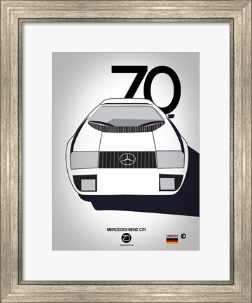 Framed 1970 Mercedes-Benz C111 Print