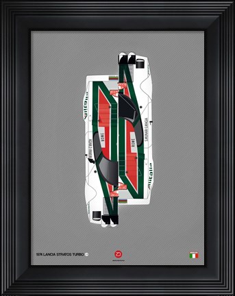 Framed 1974 Lancia Stratos Print