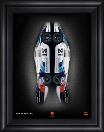 Framed 1971 Porsche 917 Martini Rossi II Print