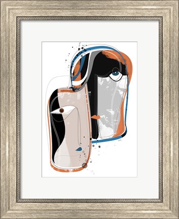 Framed Duo Faces Print