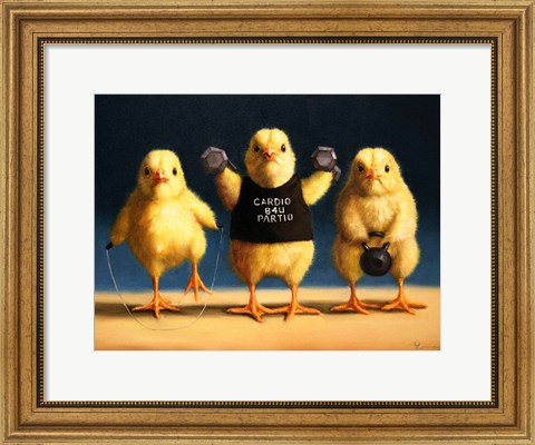 Framed Cardio Chicks Print