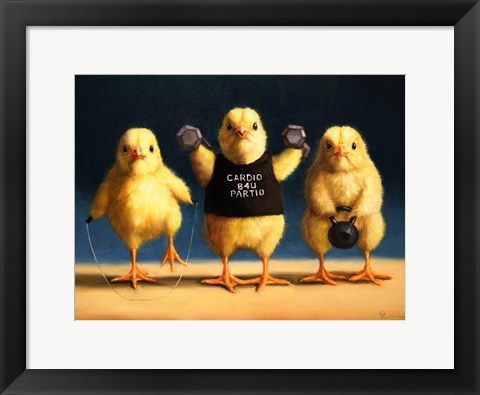 Framed Cardio Chicks Print