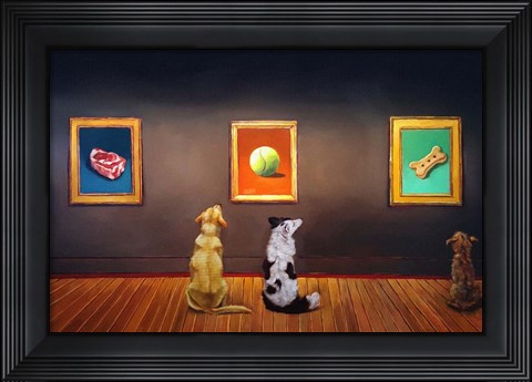 Framed Dog Museum Print