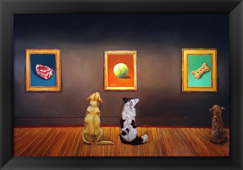 Framed Dog Museum Print