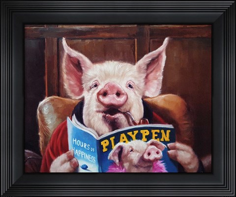 Framed Male Chauvinist Pig Print