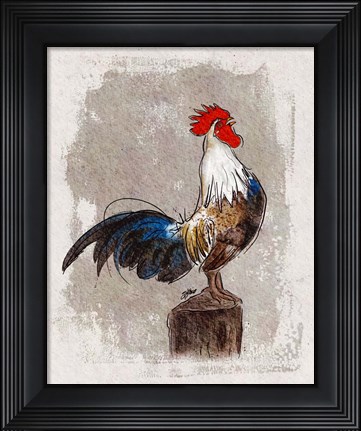 Framed Cock-a-doodle-do Print