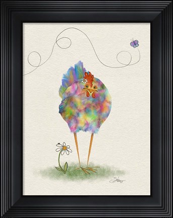 Framed Fantasia Hen Print