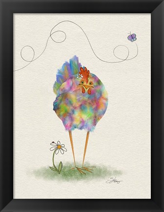 Framed Fantasia Hen Print