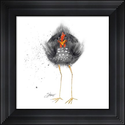 Framed Hell Chicken Print
