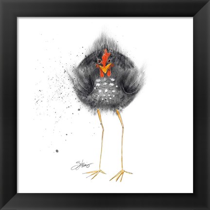 Framed Hell Chicken Print