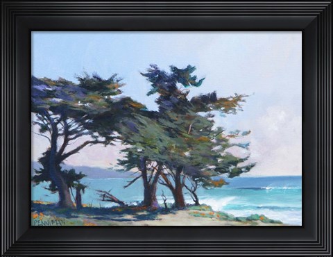 Framed Lighthouse Field II Print
