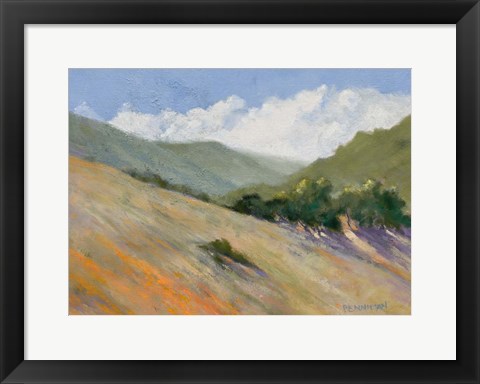 Framed Old Toll Road, Calistoga Print