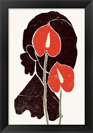 Framed Anthurium Print