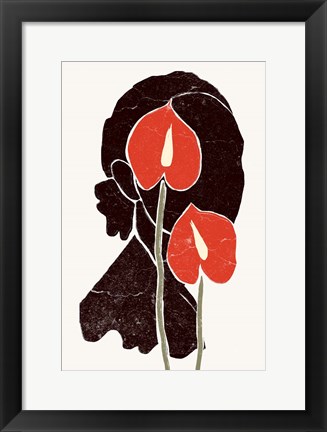 Framed Anthurium Print