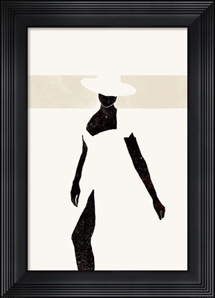 Framed Black and Beige II Print