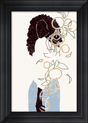 Framed Orange Picking Print