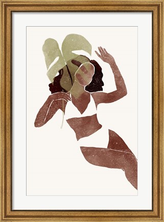 Framed Swimsuit III Print