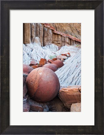 Framed Cannonballs in the Badlands Print