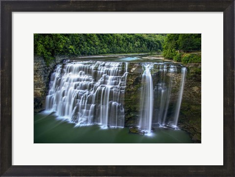 Framed Letchworth State Park Middle Falls Print