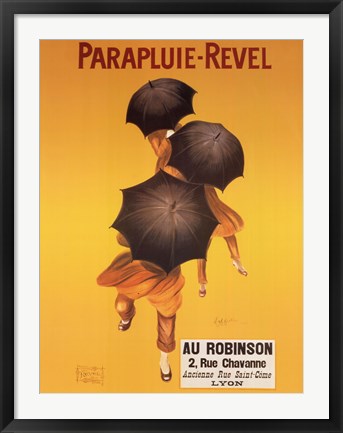 Framed Parapluie Revel Print