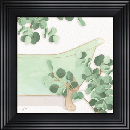 Framed Mint Bath 1 Print