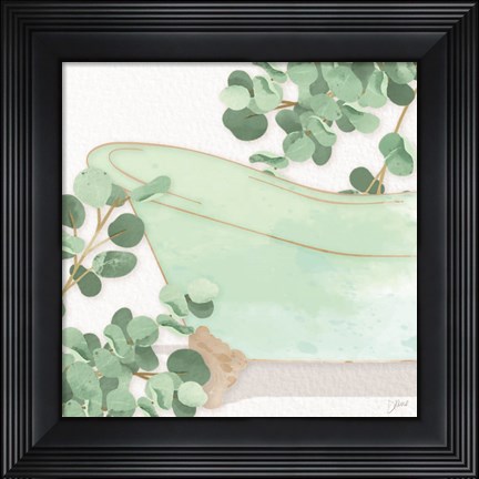 Framed Mint Bath 2 Print