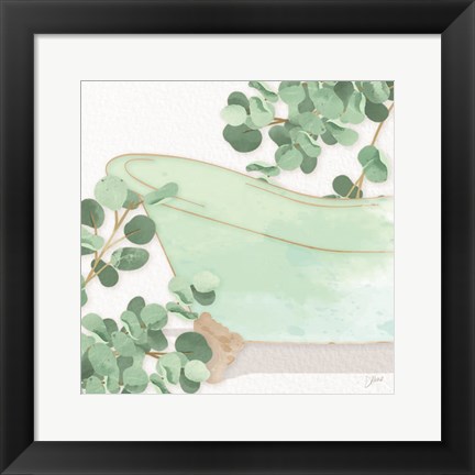 Framed Mint Bath 2 Print