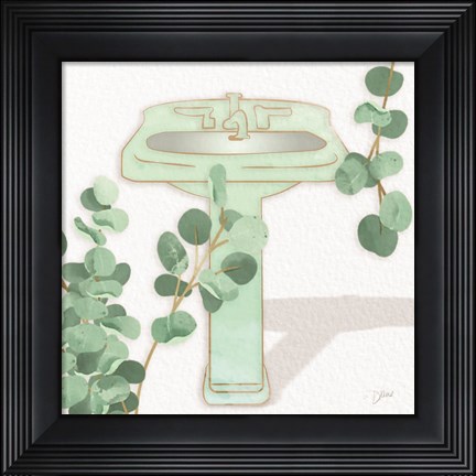 Framed Mint Sink 1 Print