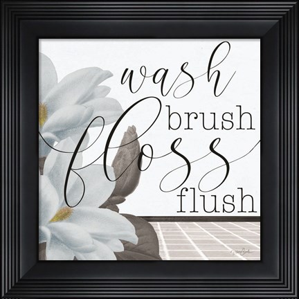 Framed Powder Wash Brush Print