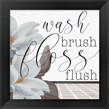 Framed Powder Wash Brush Print