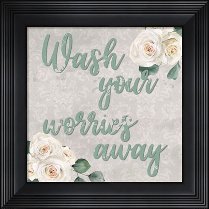 Framed Carefree Bath 2 Print