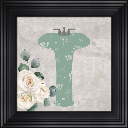 Framed Carefree Bath 3 Print