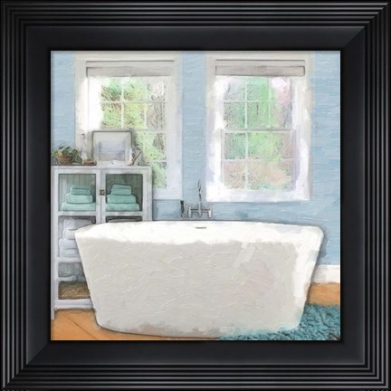 Framed Modern Bath 3 Print