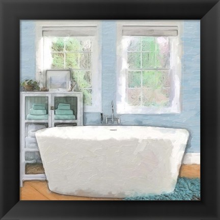 Framed Modern Bath 3 Print