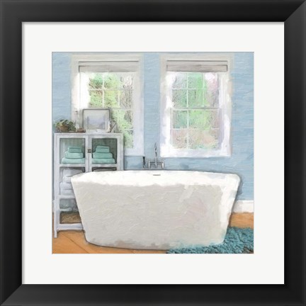 Framed Modern Bath 3 Print