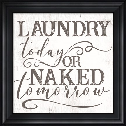 Framed Laundry 2 Print