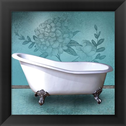 Framed Aqua Tub Print