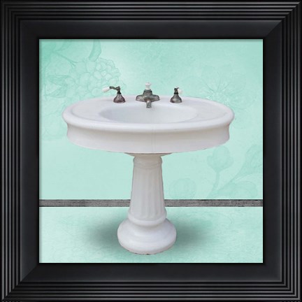 Framed Mint Sink Print