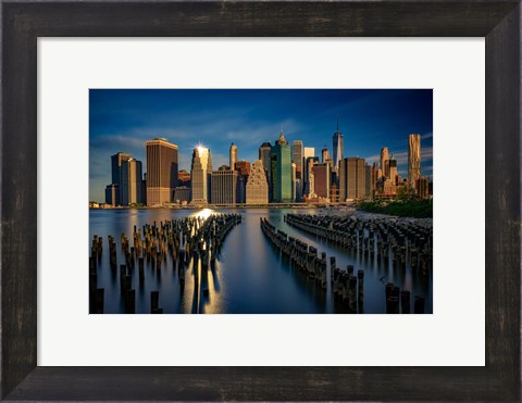 Framed Manhattan Sparkle Print