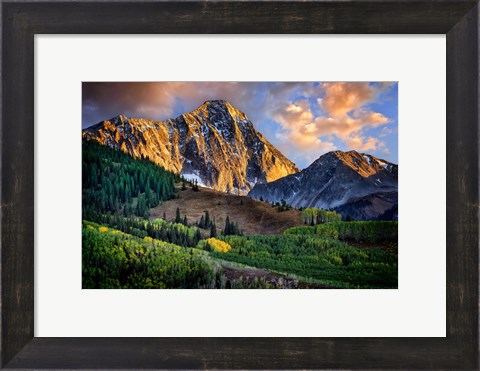 Framed Capitol Peak at Dusk Print