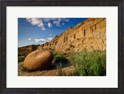 Framed Cannonball Concretion Print