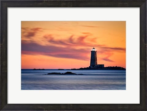Framed Whaleback Lighthouse Print