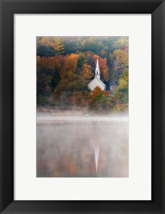 Framed Little White Church Print